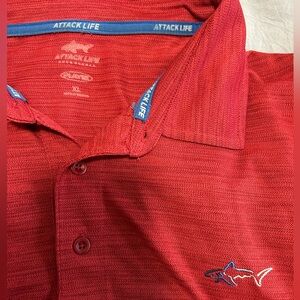 Attack life red polo XL